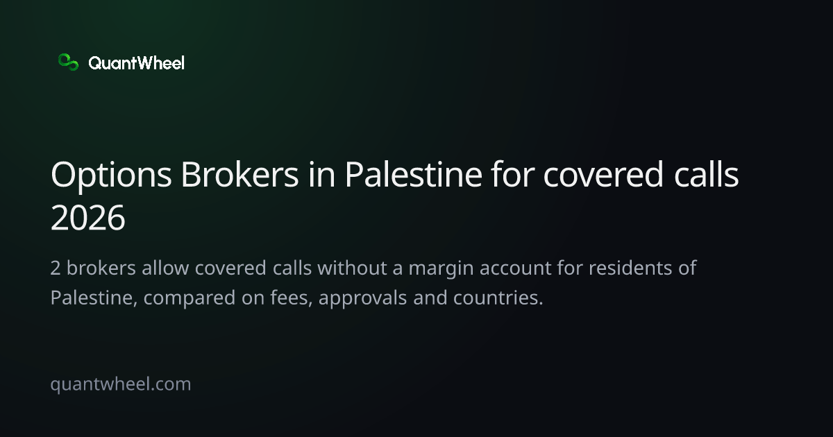 The share card of Options brokers in Palestine for covered calls