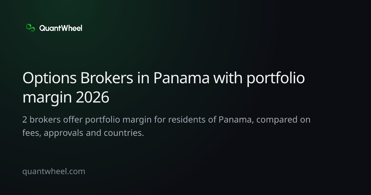 The share card of Options brokers in Panama with portfolio margin