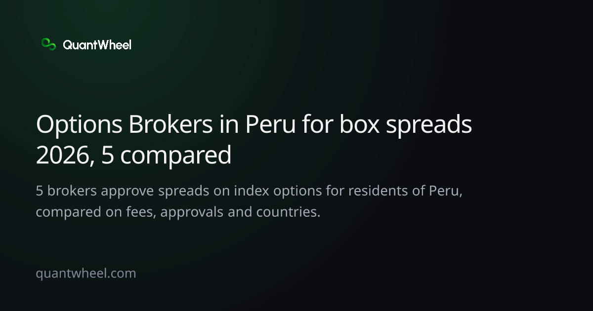 The share card of Options brokers in Peru for box spreads