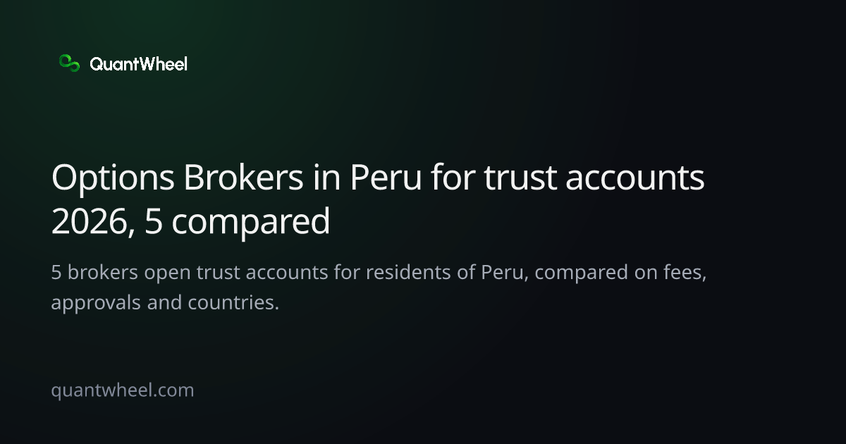 The share card of Options brokers in Peru for trust accounts
