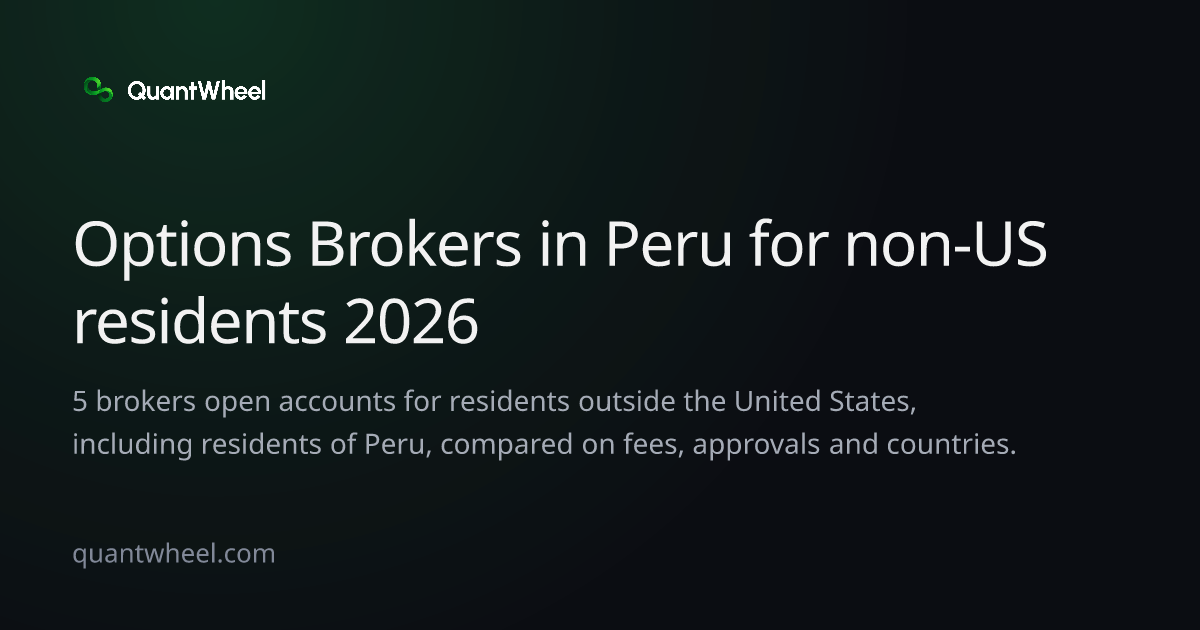 The share card of Options brokers in Peru for non-US residents