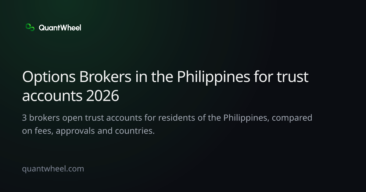 The share card of Options brokers in the Philippines for trust accounts