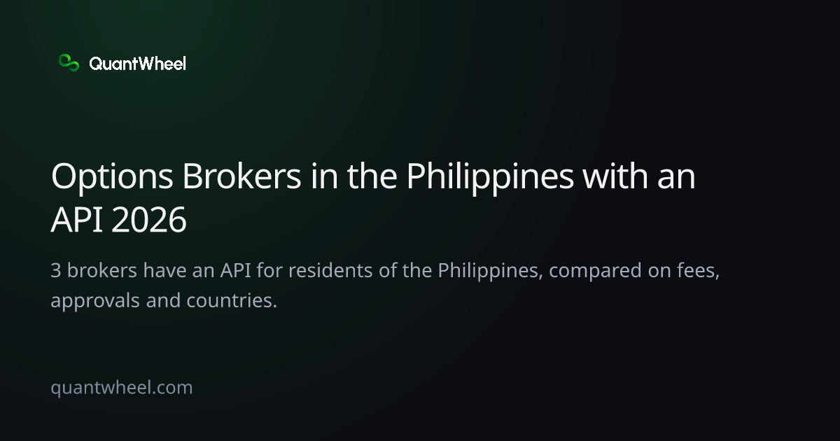 The share card of Options brokers in the Philippines with an API