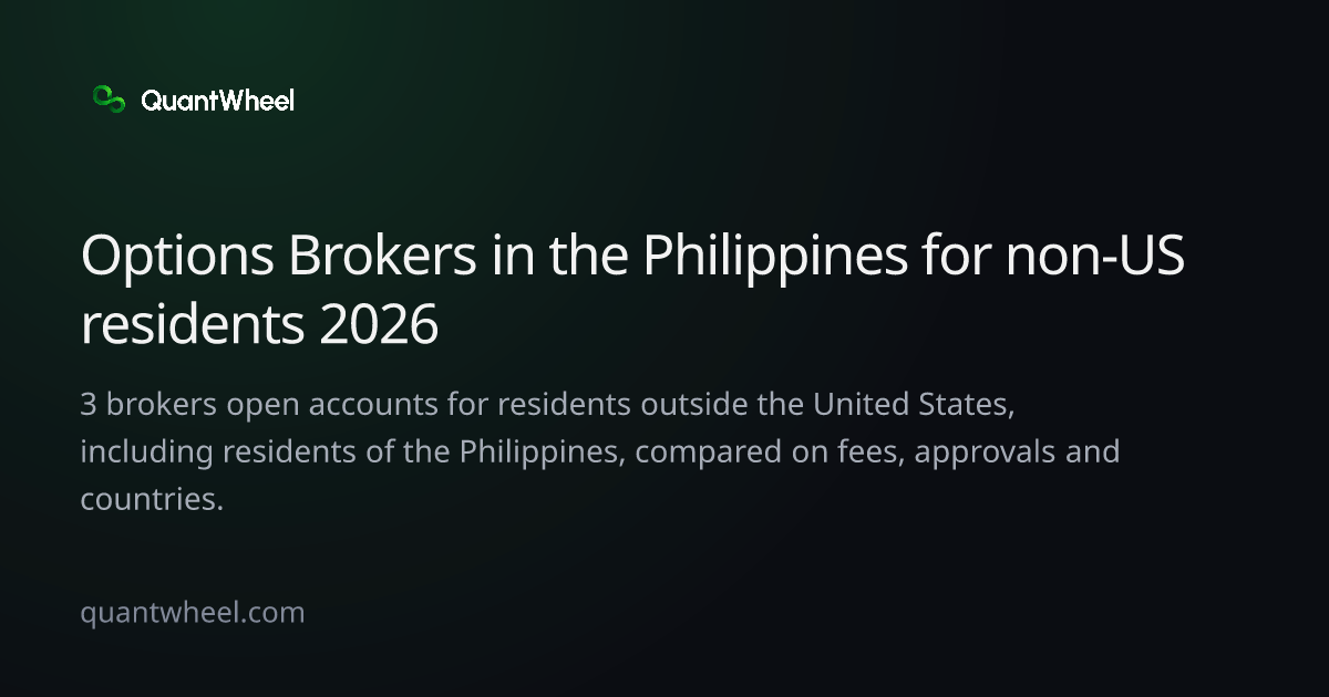 The share card of Options brokers in the Philippines for non-US residents