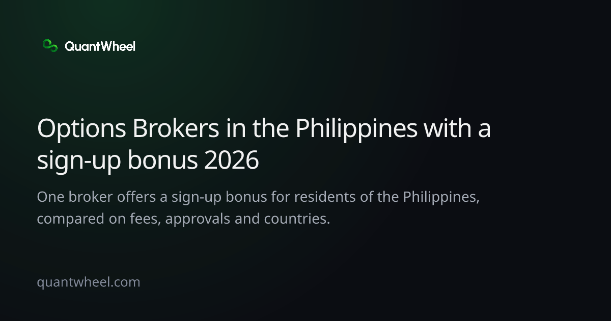 The share card of Options brokers in the Philippines with a sign-up bonus