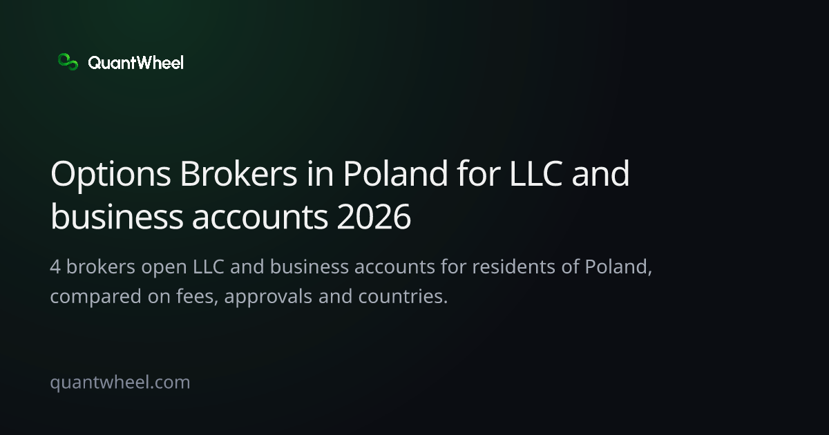 The share card of Options brokers in Poland for LLC and business accounts