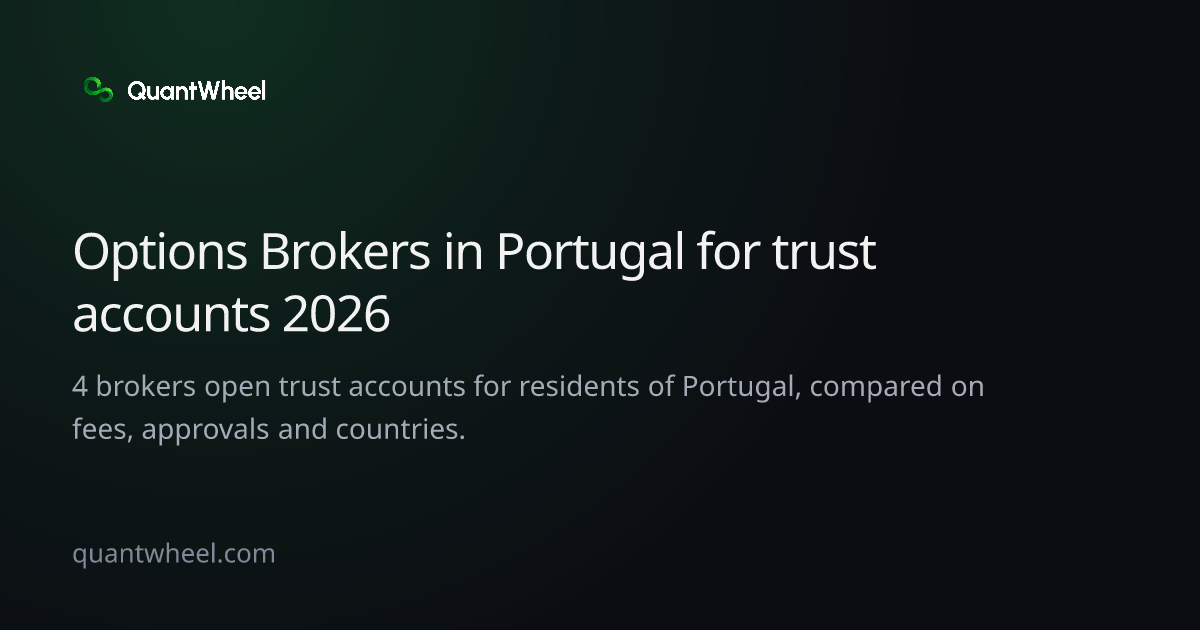 The share card of Options brokers in Portugal for trust accounts