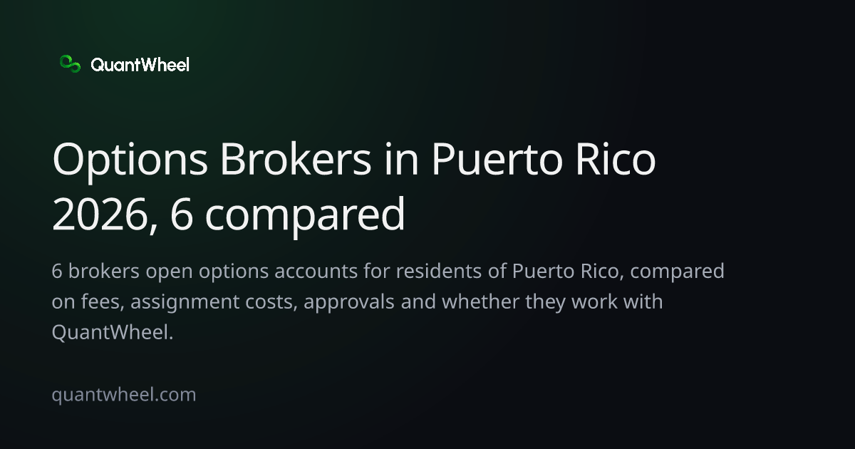 The share card of Options brokers in Puerto Rico