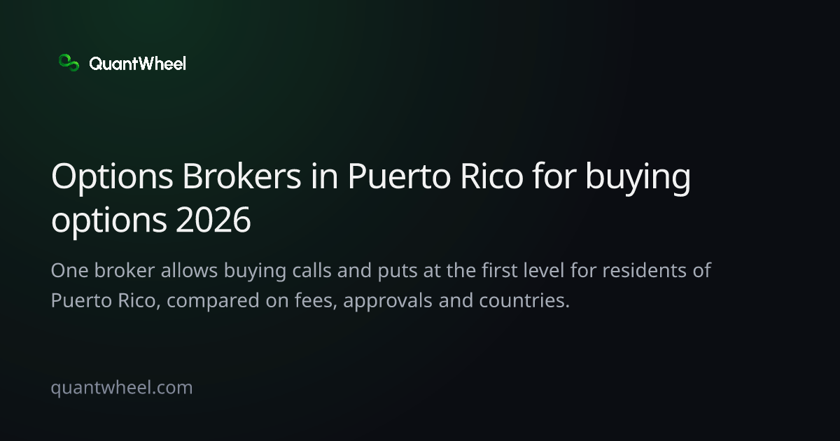 The share card of Options brokers in Puerto Rico for buying options