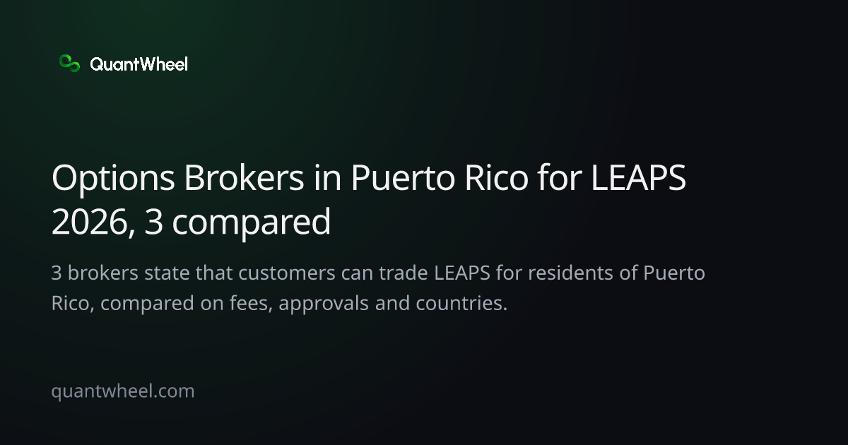 The share card of Options brokers in Puerto Rico for LEAPS