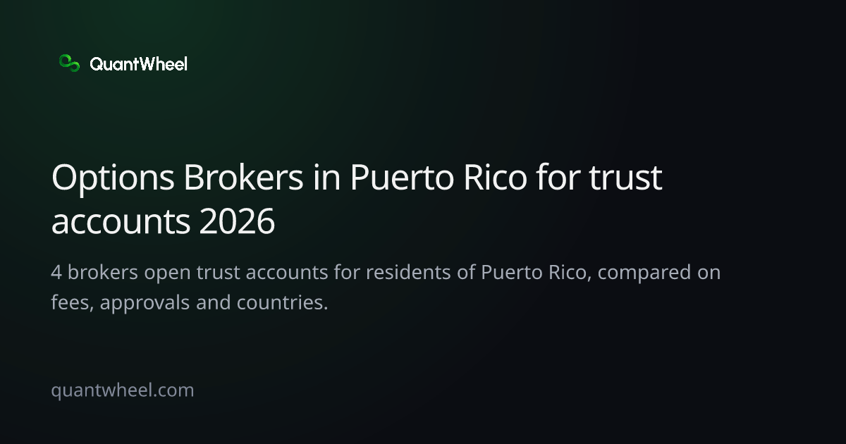 The share card of Options brokers in Puerto Rico for trust accounts