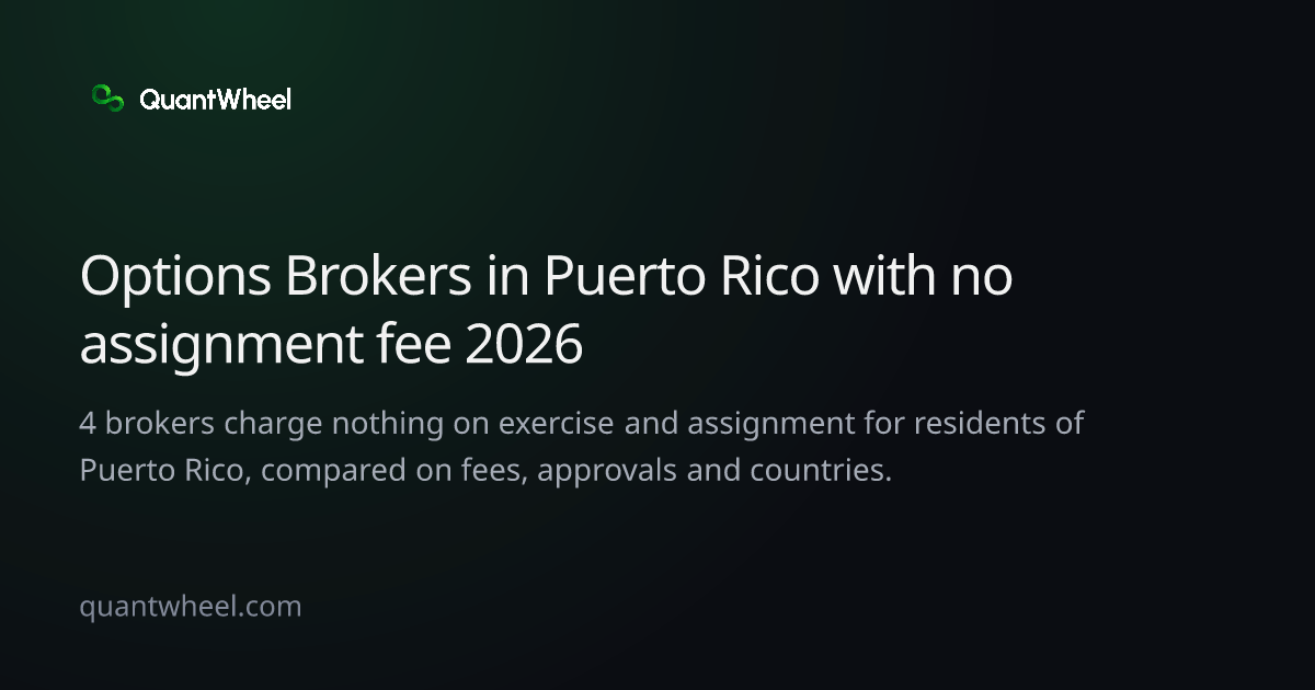 The share card of Options brokers in Puerto Rico with no assignment fee