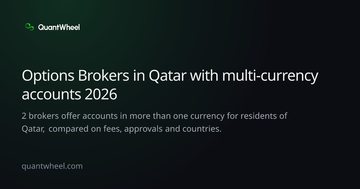 The share card of Options brokers in Qatar with multi-currency accounts