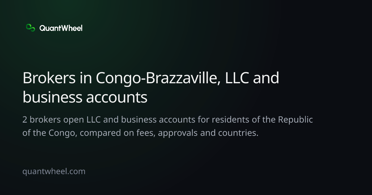 The share card of Options brokers in the Republic of the Congo for LLC and business accounts
