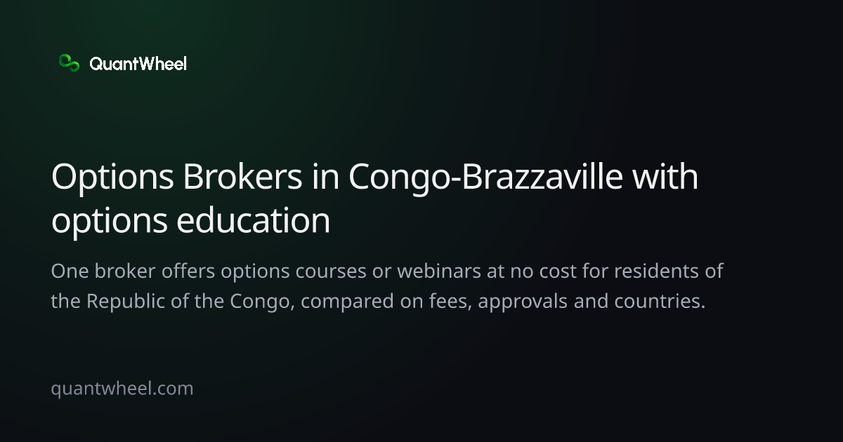 The share card of Options brokers in the Republic of the Congo with options education