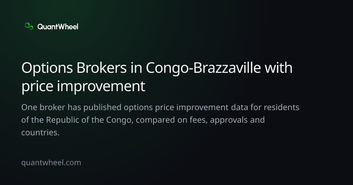 The share card of Options brokers in the Republic of the Congo with price improvement