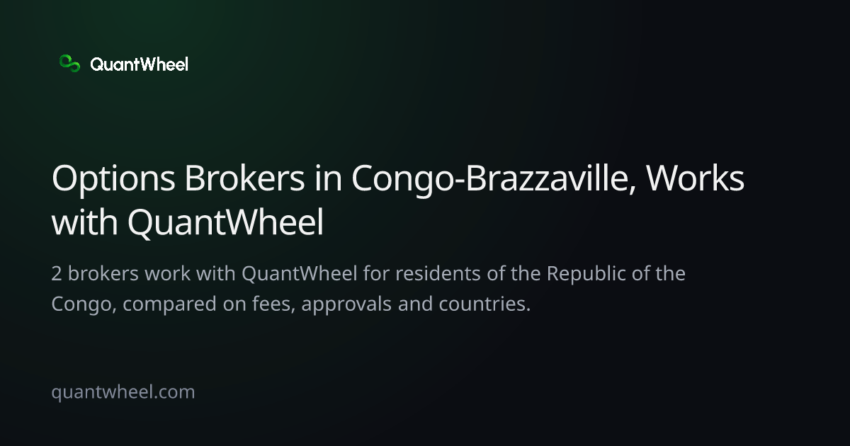 The share card of Options brokers in the Republic of the Congo that work with QuantWheel