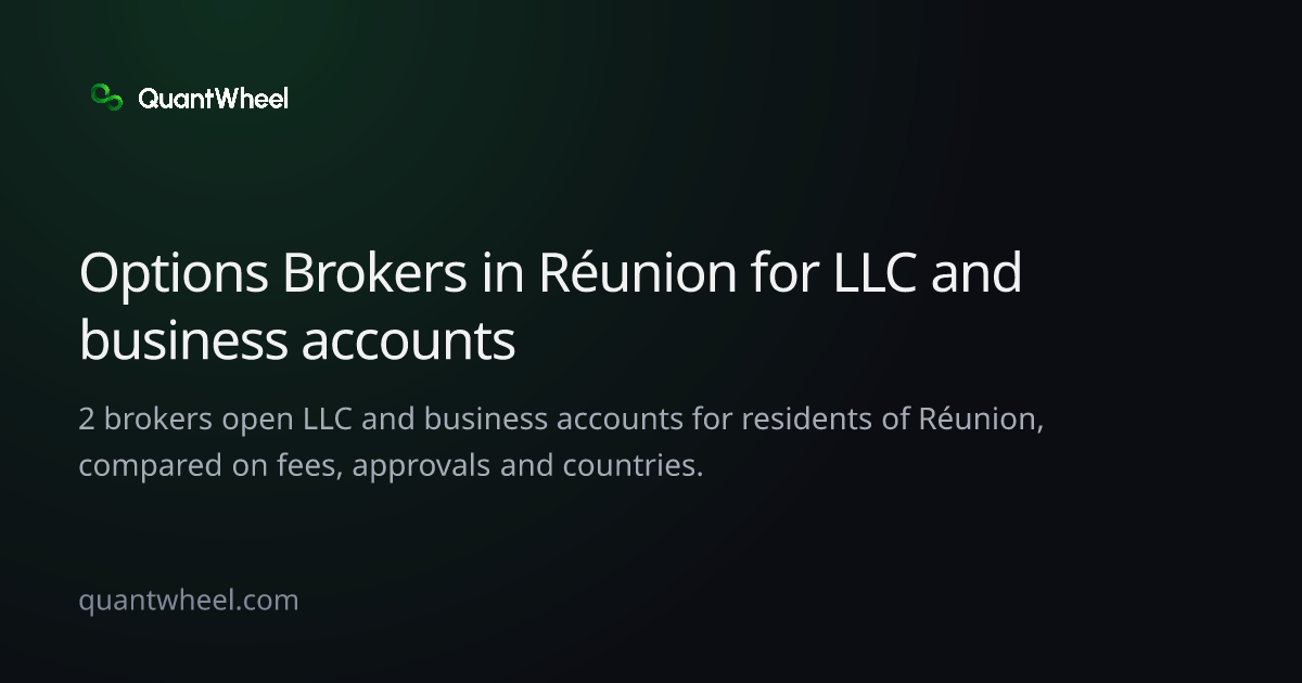 The share card of Options brokers in Réunion for LLC and business accounts