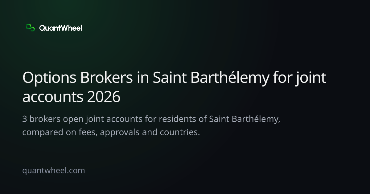 The share card of Options brokers in Saint Barthélemy for joint accounts