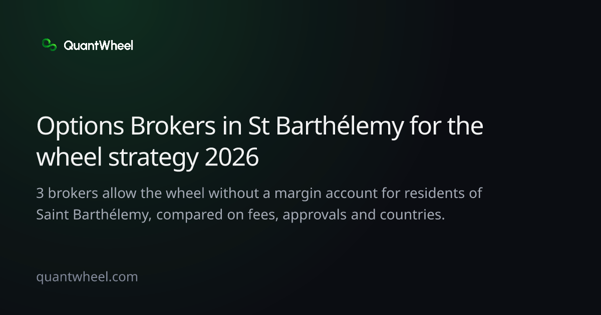 The share card of Options brokers in Saint Barthélemy for the wheel strategy