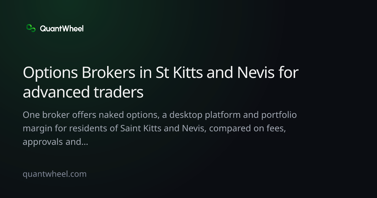 The share card of Options brokers in Saint Kitts and Nevis for advanced traders