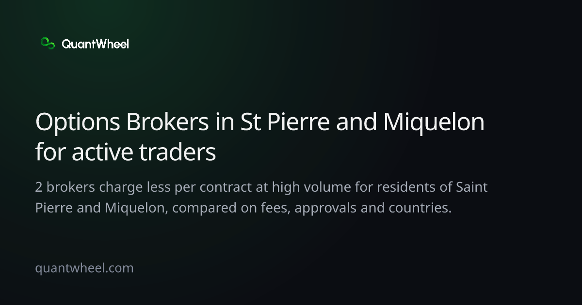 The share card of Options brokers in Saint Pierre and Miquelon for active traders