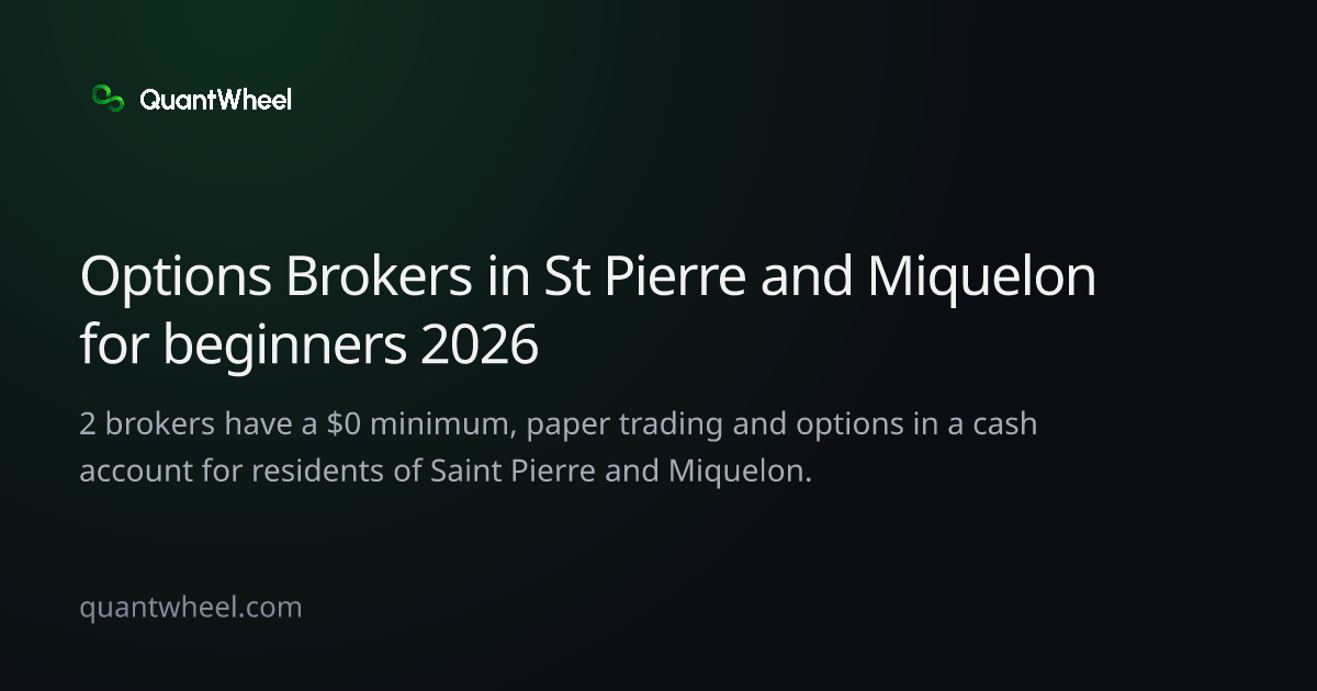 The share card of Options brokers in Saint Pierre and Miquelon for beginners