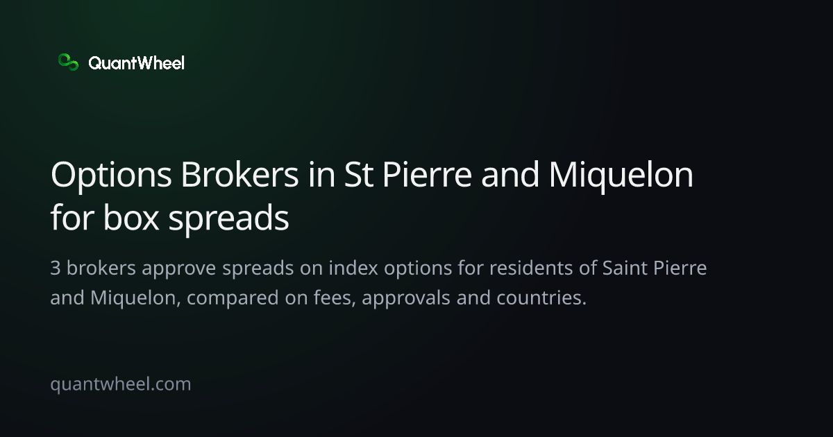 The share card of Options brokers in Saint Pierre and Miquelon for box spreads