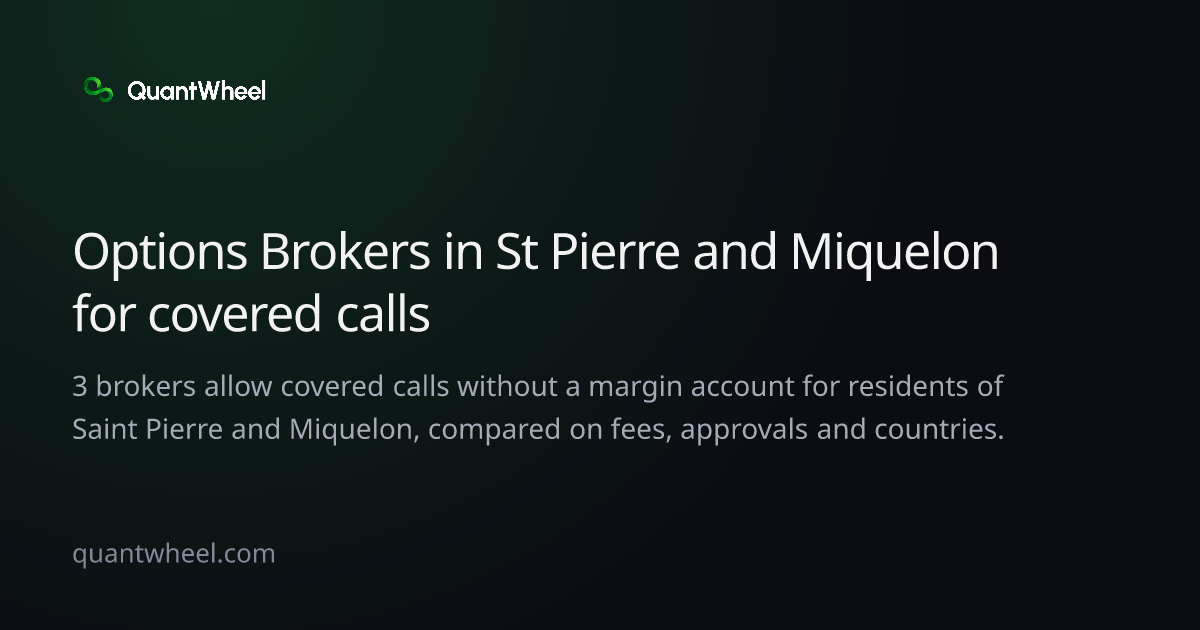 The share card of Options brokers in Saint Pierre and Miquelon for covered calls