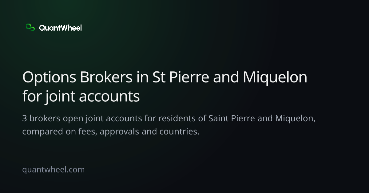 The share card of Options brokers in Saint Pierre and Miquelon for joint accounts