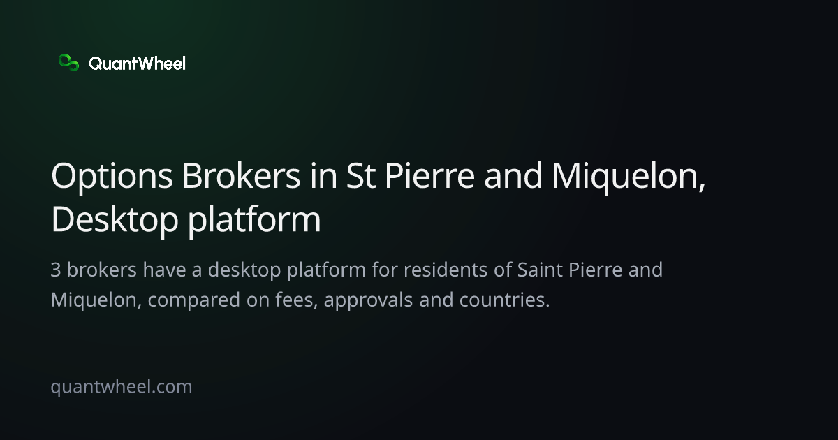 The share card of Options brokers in Saint Pierre and Miquelon with a desktop platform
