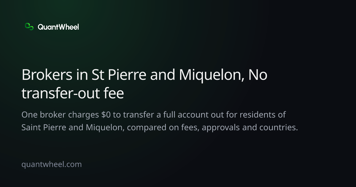 The share card of Options brokers in Saint Pierre and Miquelon with no transfer-out fee