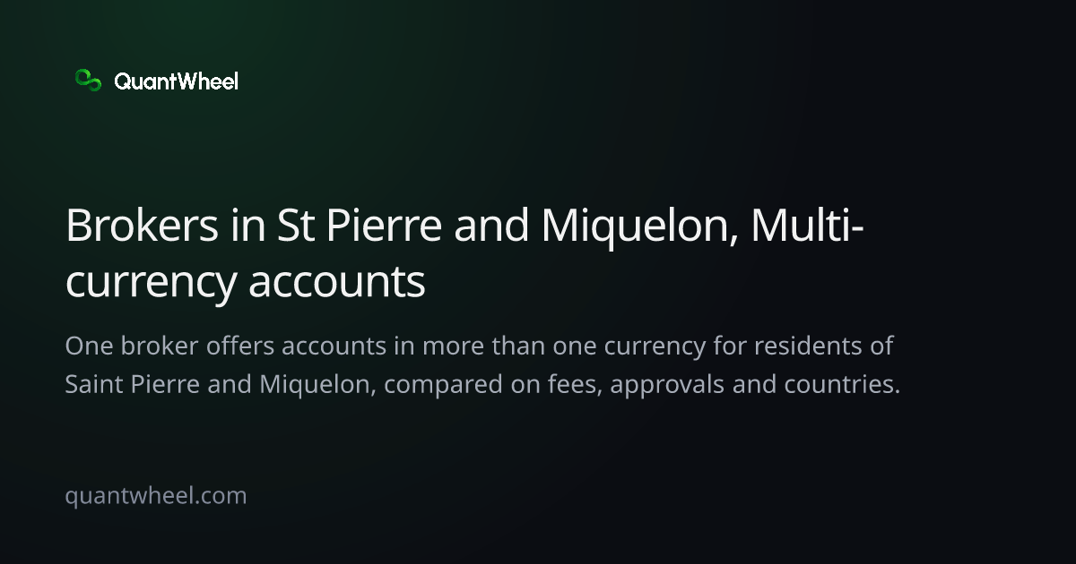 The share card of Options brokers in Saint Pierre and Miquelon with multi-currency accounts