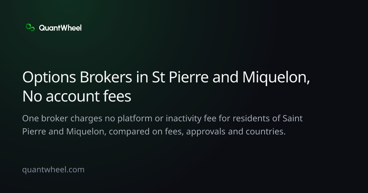 The share card of Options brokers in Saint Pierre and Miquelon with no account fees