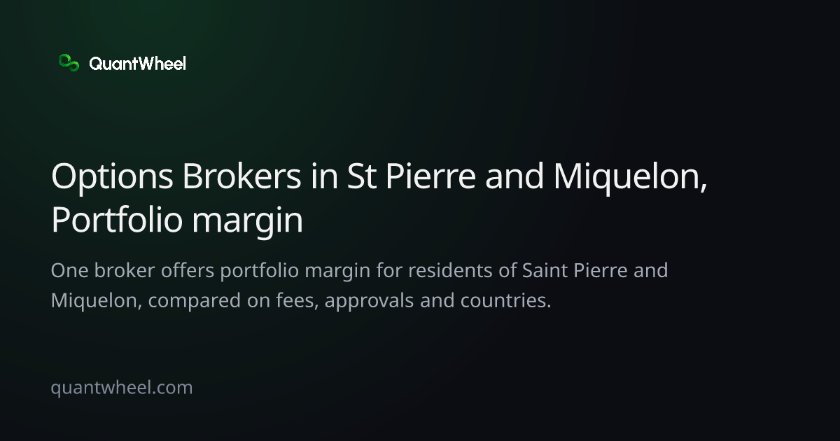 The share card of Options brokers in Saint Pierre and Miquelon with portfolio margin