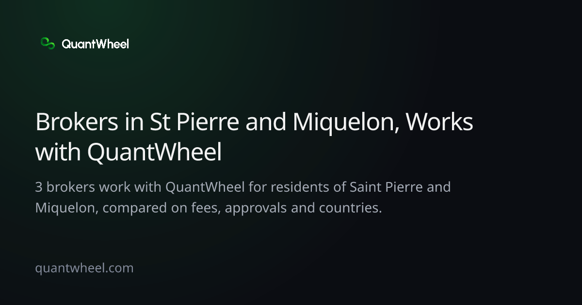 The share card of Options brokers in Saint Pierre and Miquelon that work with QuantWheel