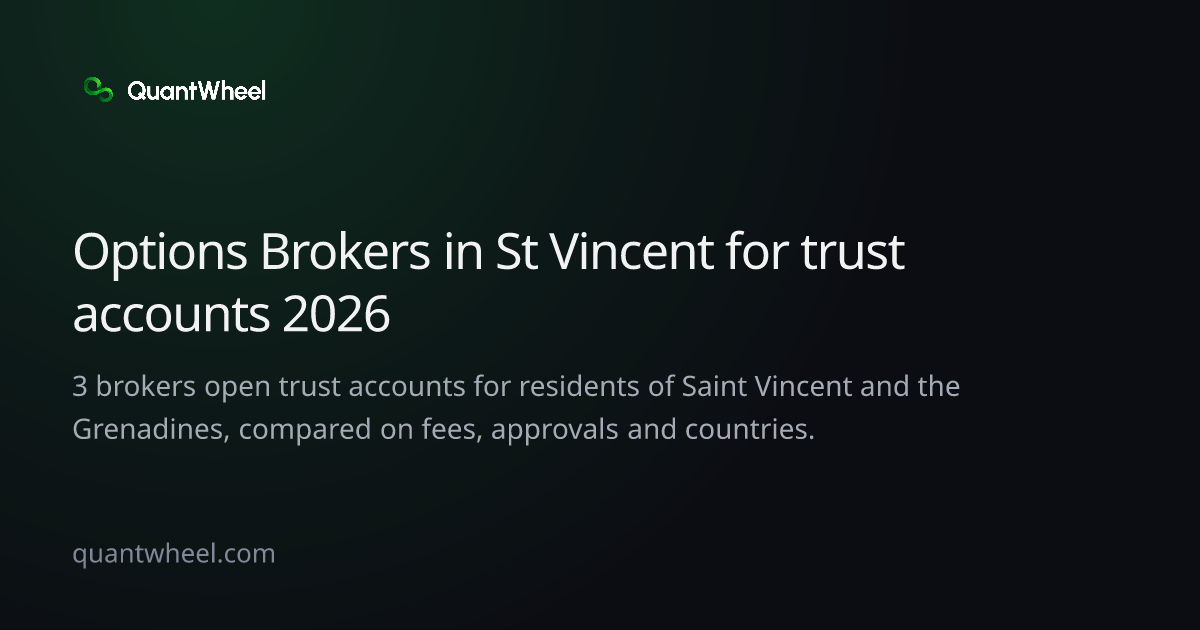The share card of Options brokers in Saint Vincent and the Grenadines for trust accounts