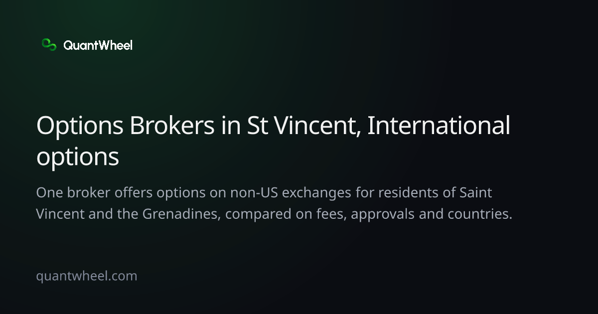 The share card of Options brokers in Saint Vincent and the Grenadines with options on non-US exchanges