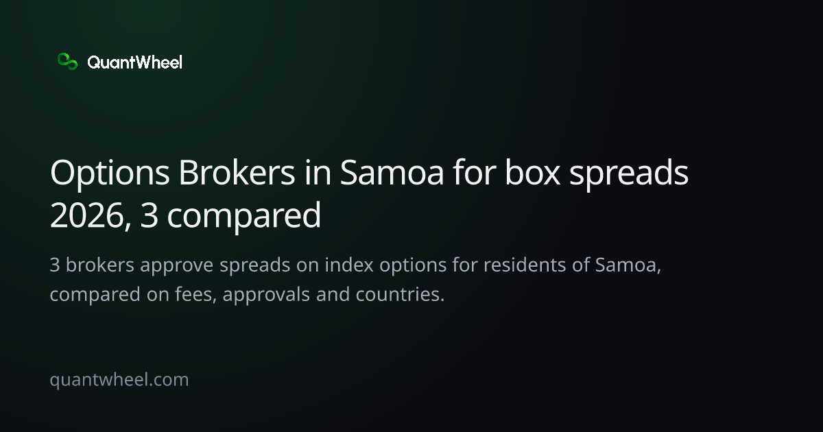The share card of Options brokers in Samoa for box spreads