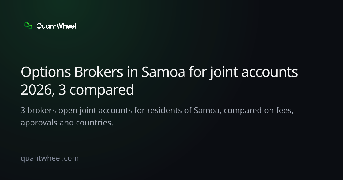 The share card of Options brokers in Samoa for joint accounts