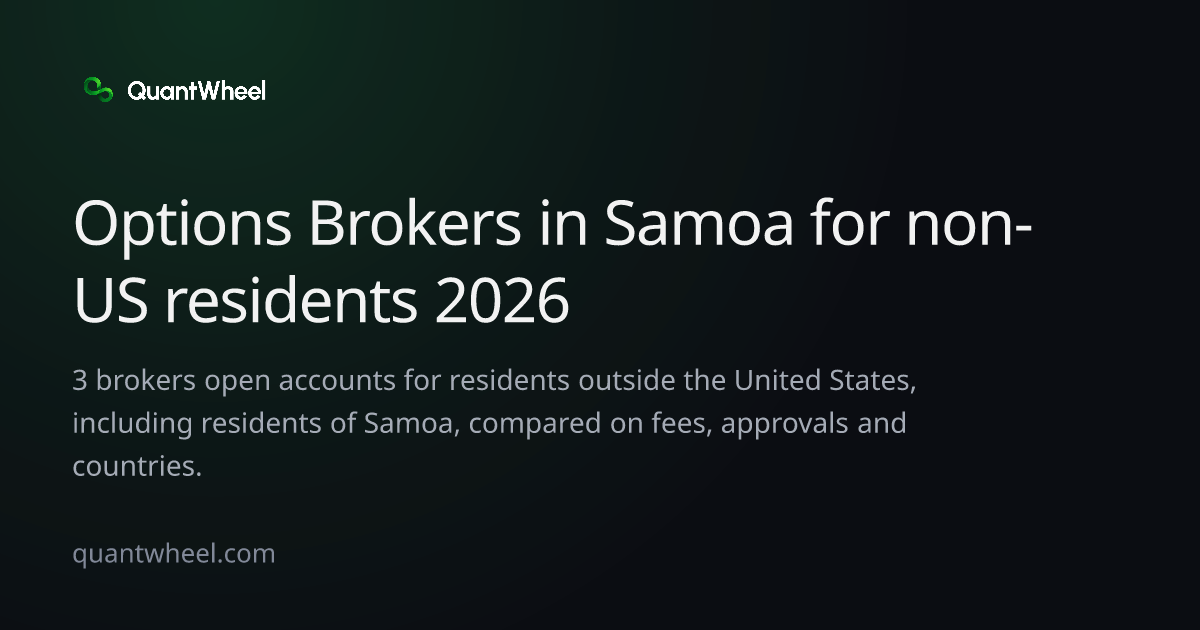 The share card of Options brokers in Samoa for non-US residents