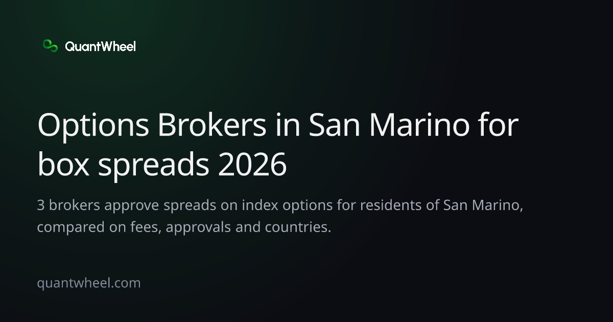 The share card of Options brokers in San Marino for box spreads