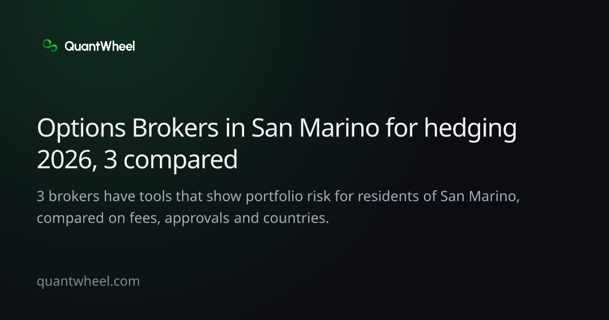 The share card of Options brokers in San Marino for hedging