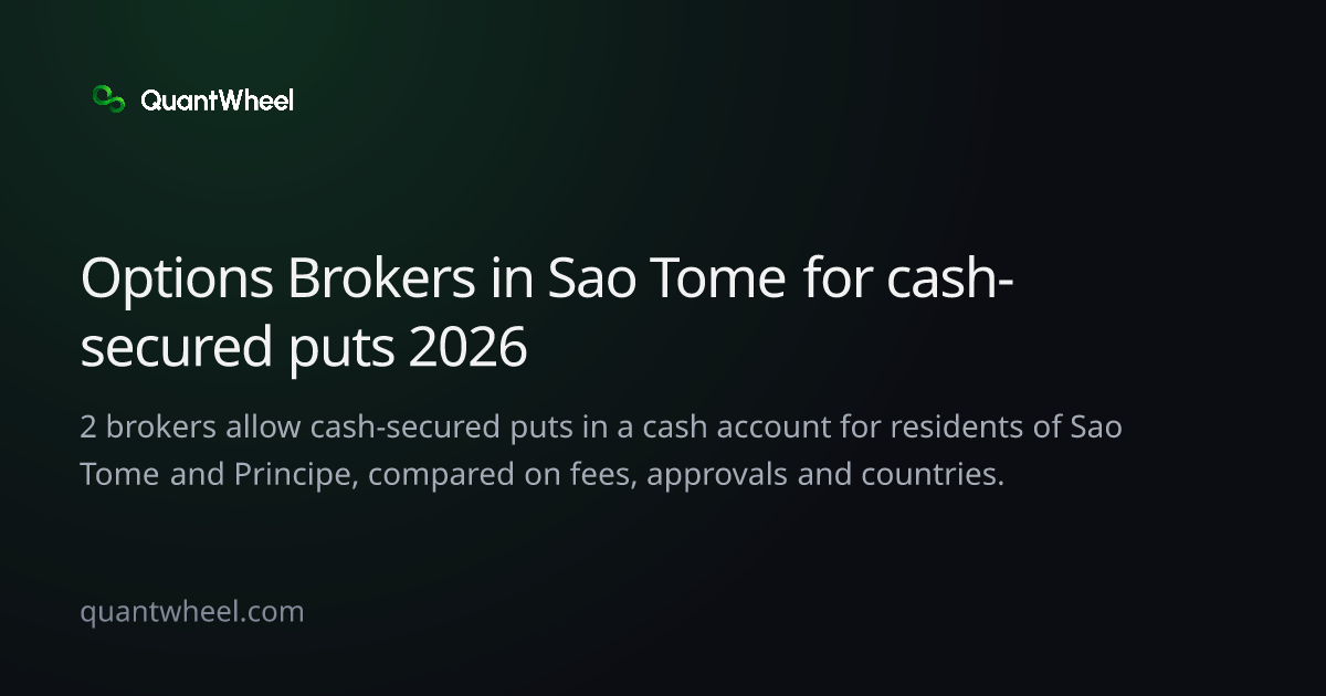 The share card of Options brokers in Sao Tome and Principe for cash-secured puts