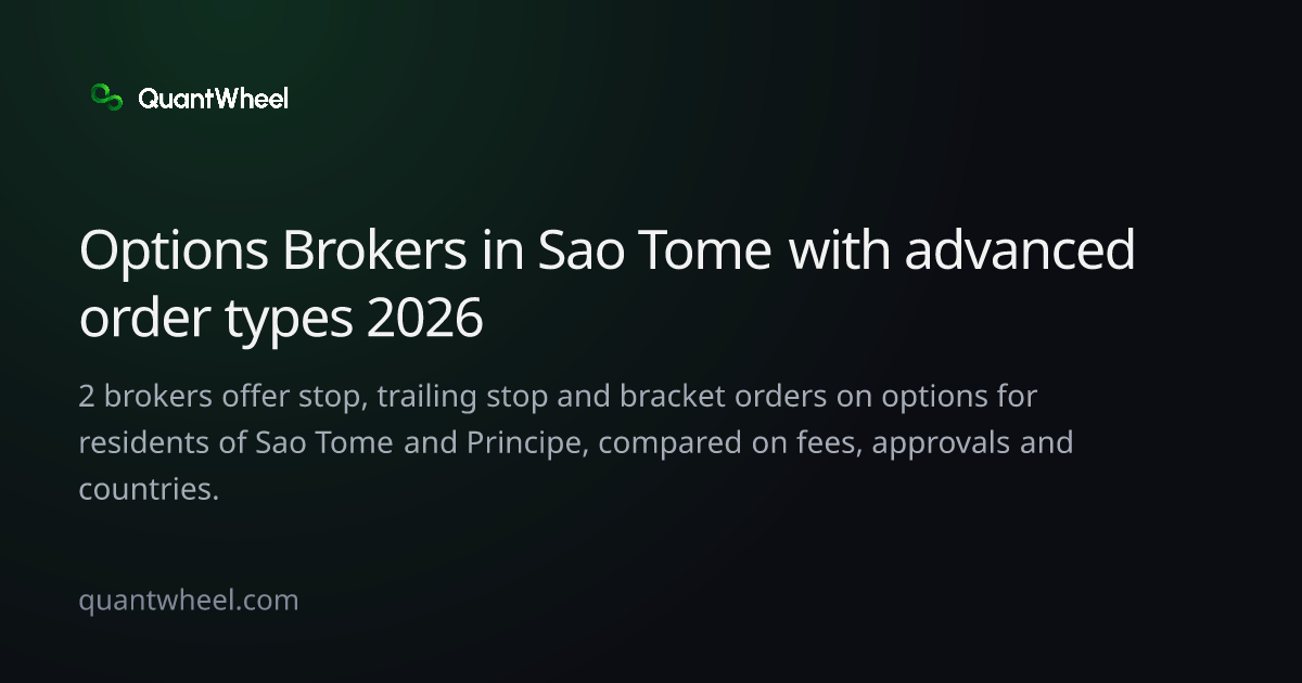 The share card of Options brokers in Sao Tome and Principe with advanced order types