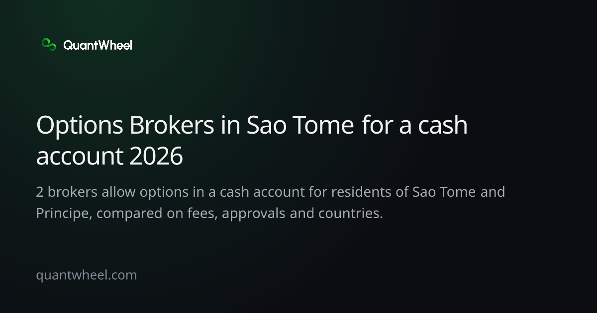 The share card of Options brokers in Sao Tome and Principe for a cash account