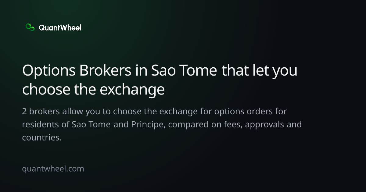 The share card of Options brokers in Sao Tome and Principe that let you choose the exchange