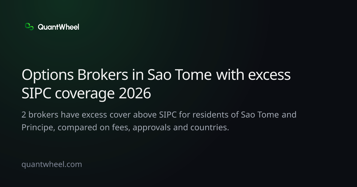 The share card of Options brokers in Sao Tome and Principe with excess SIPC coverage