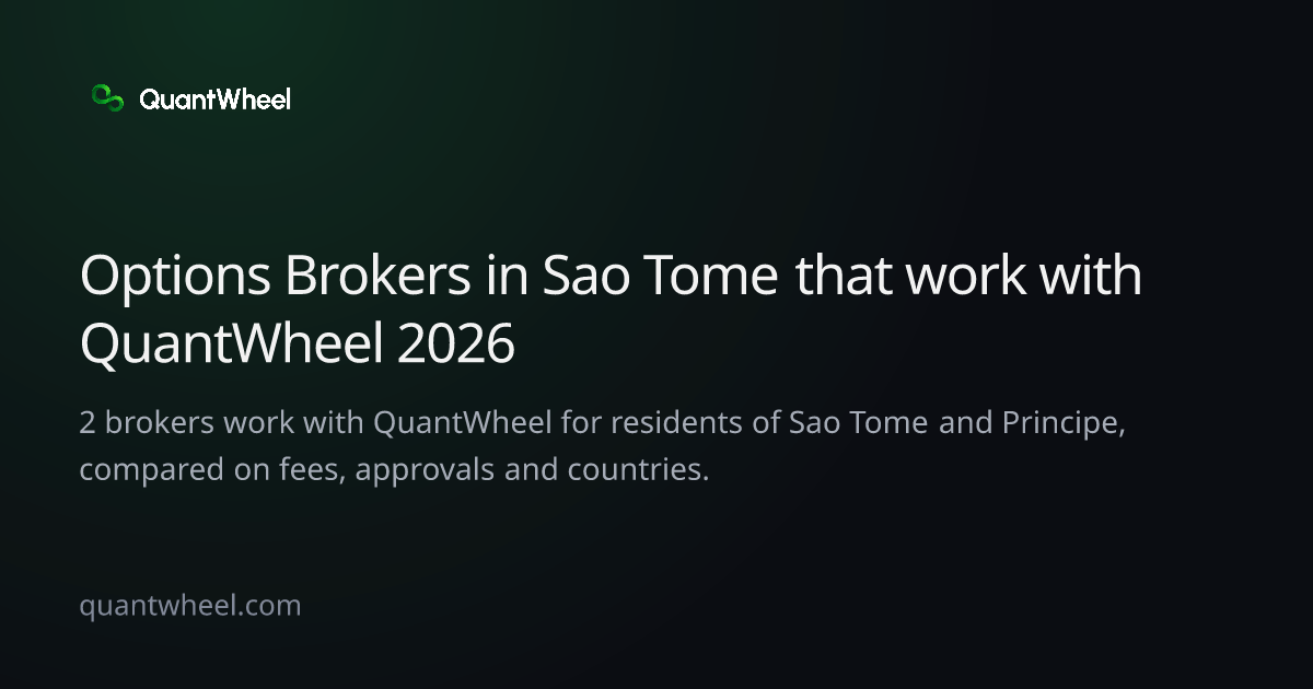 The share card of Options brokers in Sao Tome and Principe that work with QuantWheel