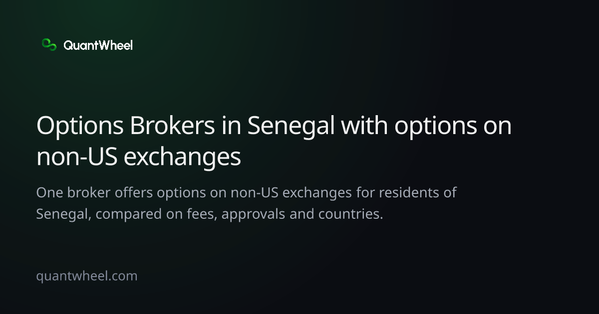 The share card of Options brokers in Senegal with options on non-US exchanges